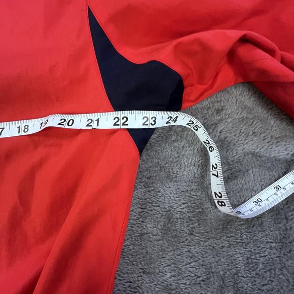 Aquascutum Jacket Mens Large Red Bomber Full Zip Made in England Black Trim - Picture 7 of 8